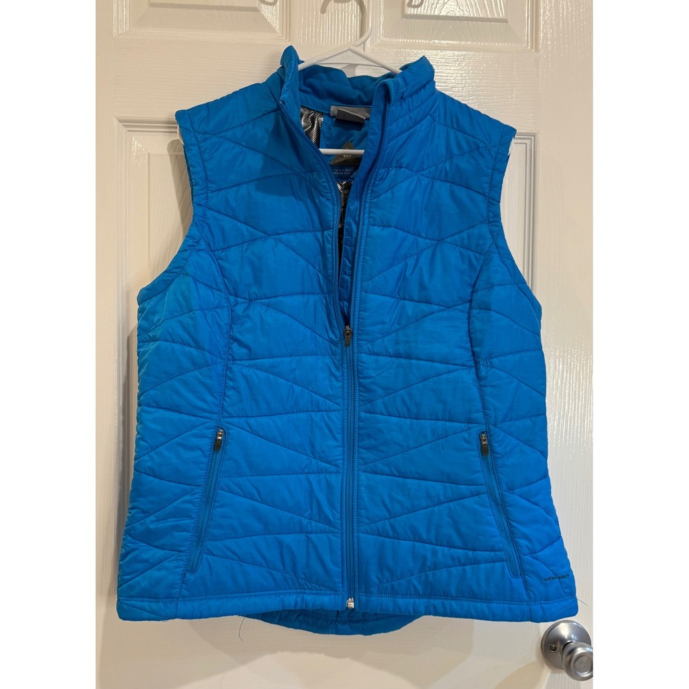 Columbia Blue Quilted Packable Vest